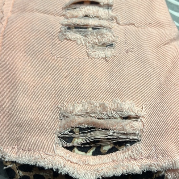 Bunny Head with Bow tank top and distressed pink shorts NWOT - Picture 3 of 3